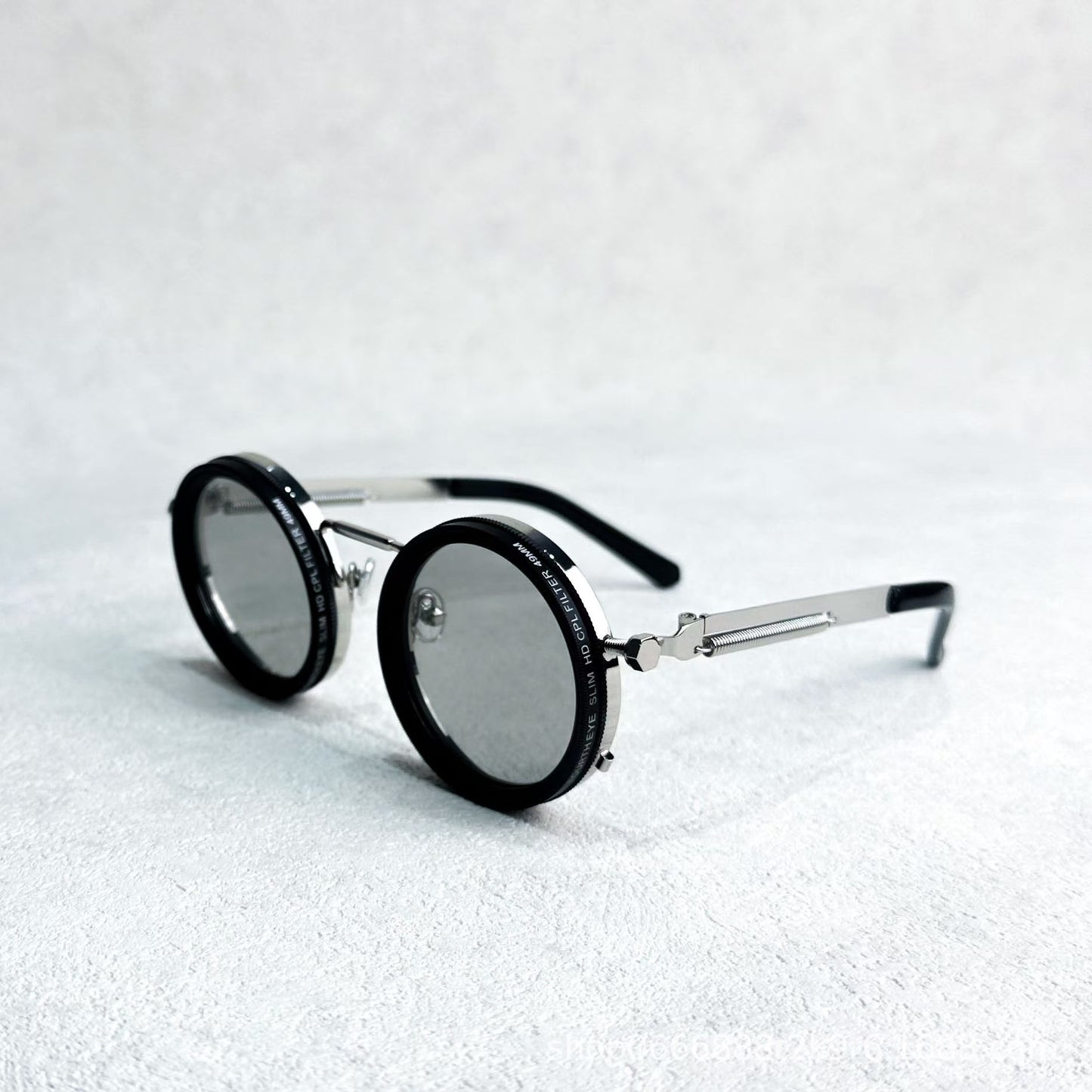 (Gold1) Adjustable frame sunglasses with shatterproof lenses