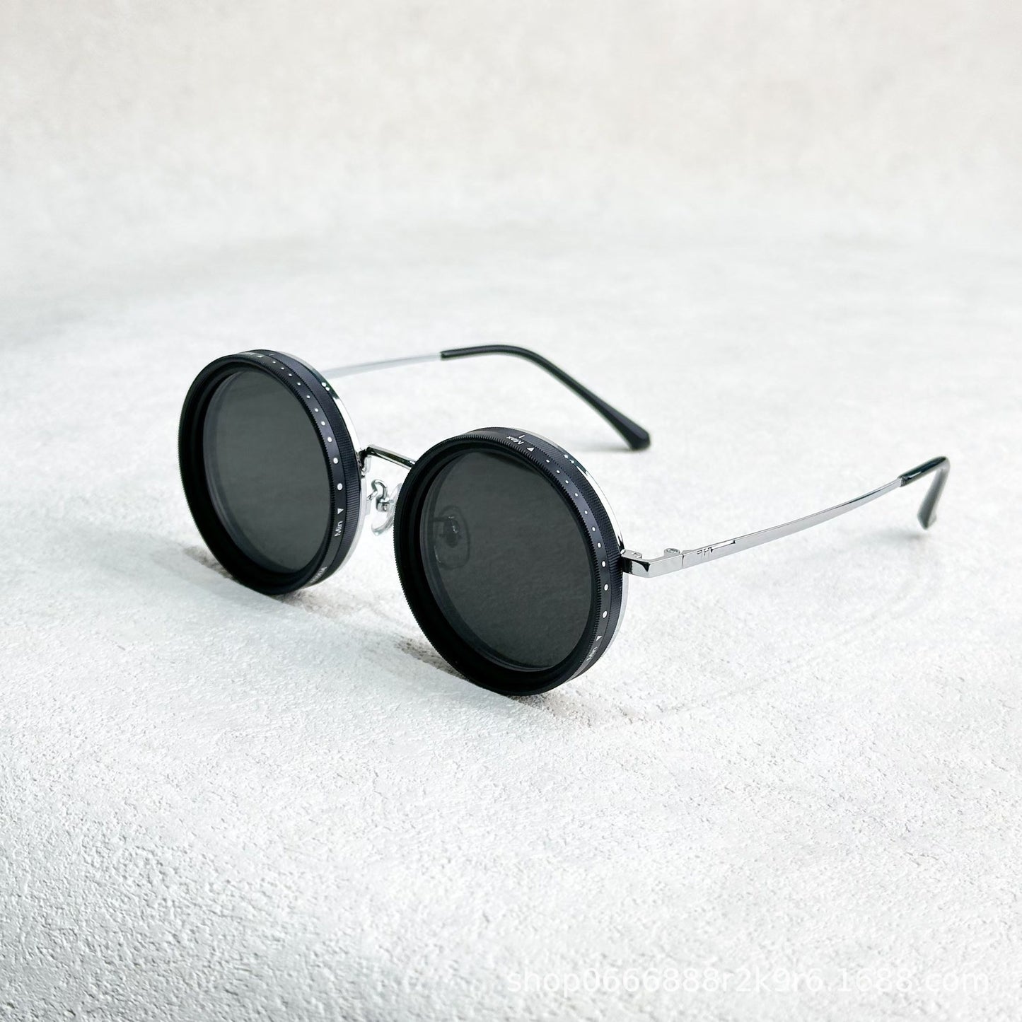 (Gold1) Adjustable frame sunglasses with shatterproof lenses