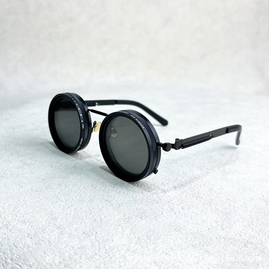 (Gold1) Adjustable frame sunglasses with shatterproof lenses